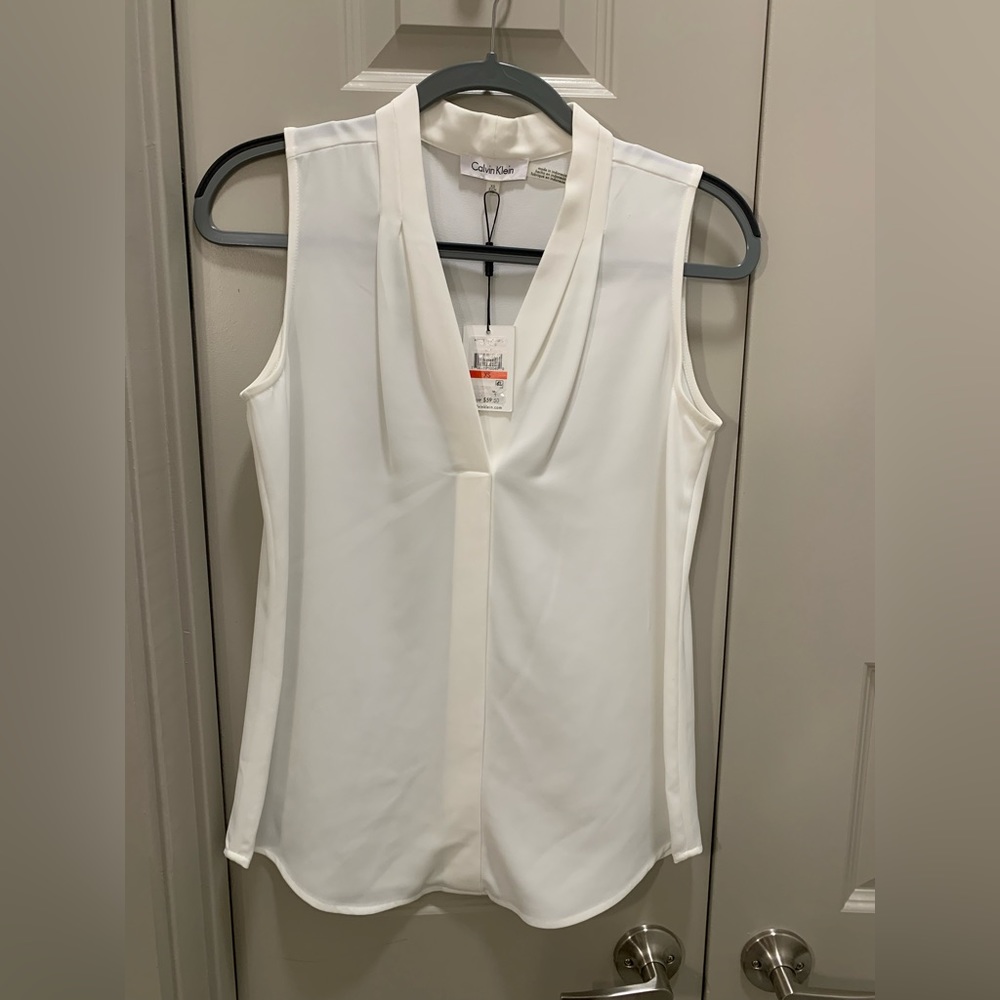 Calvin Klein white professional tank top